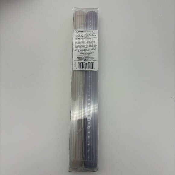 Modern Expressions 10" Ribbed Taper Candles, 2 ct Candle Sticks NEW - Picture 2 of 2